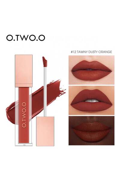 o.two.o Matte Waterproof Liquid Lipstick - Light Pale Orange - 12