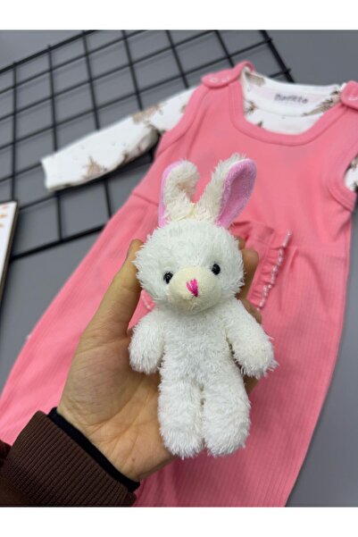 Amur Baby Teddy Bear Romper Teddy Bear Patterned Bodysuit Bear Salopet Set Cotton