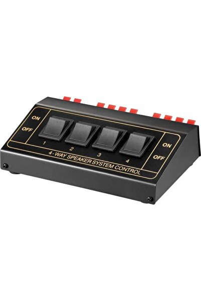 goobay Stereo speaker selector to connect up to 4 pairs of speakers