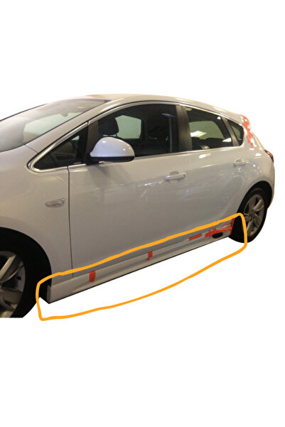 TÜRKSET Opel Astra J HB - Sedan Uyumlu 2011 - 2015 Yan Marşpiyel Seti (Plasti...