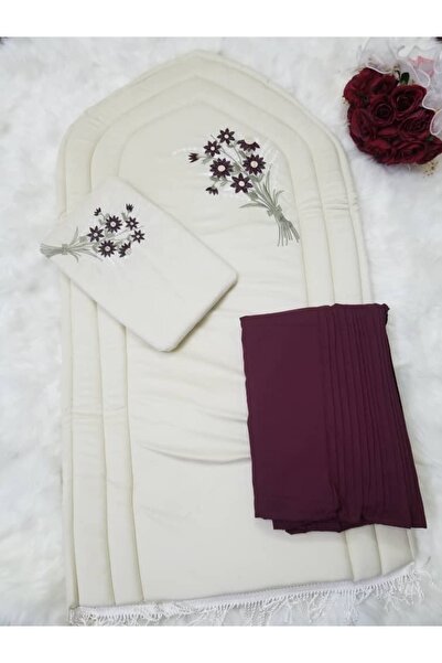 SNOOZYL Prayer set consisting of an embroidered padded sponge rug and a prayer sheet. Excellent soft, cool material to give you comfort and a Quran home.