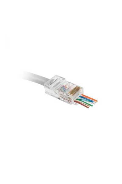 OEM Mufa RJ45 8P8C CAT6E PASS THROUGH SOLID EUROKOMP E5884 TEL0072