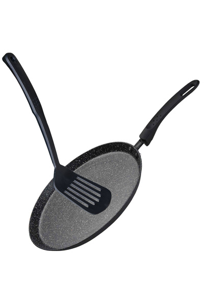 Green Point Tigaie clatite cu spatula GP-35028, acoperire din marmura, 28cm