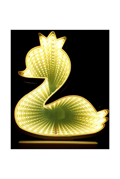 Toolsy Lumină decorativă cu baterie/USB, model de rață, alb cald, 17 cm