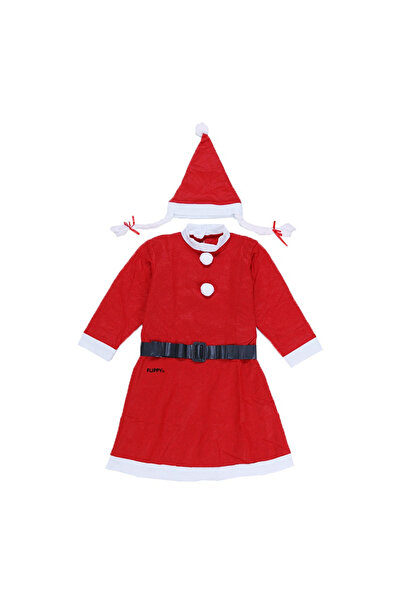 Flippy ® Santa Claus Costume for Girls, 10-12 years, 3 pieces, Polar