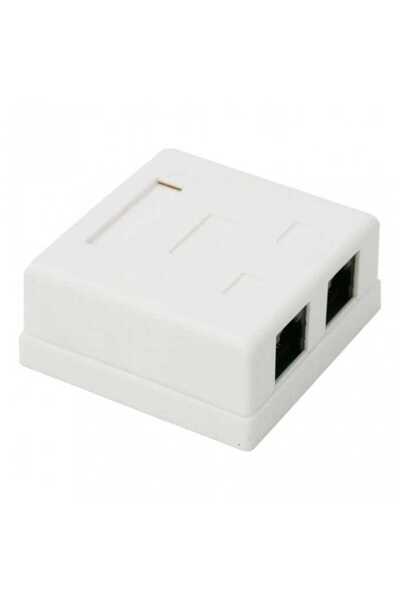 OEM Double wall socket 8P8C UTP Cat5 2x RJ45