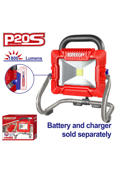 EMTOP Lampă portabilă fără baterie și încărcător - LWL2025,