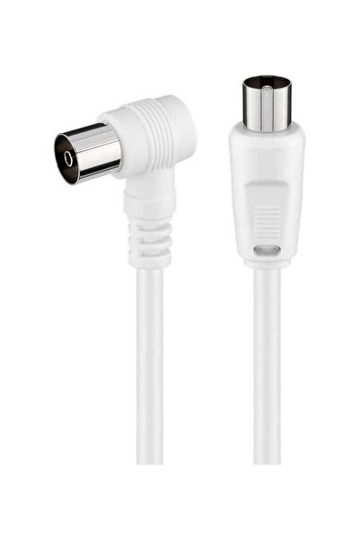 goobay TV antenna cable 75ohm Coaxial male - Coaxial female angled 1.5m 70dB ...