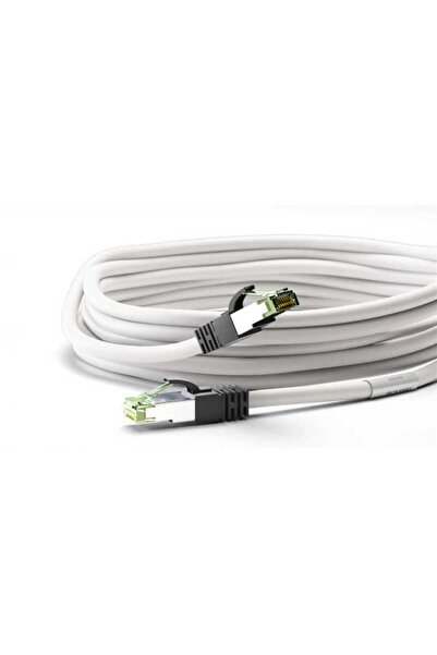 goobay Cablu patchcord Cat8.1 SFTP 2m alb PiMF 2000MHz RJ45 cupru