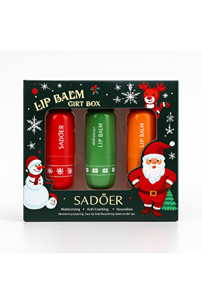 SADOER Set cadou balsam de buze – Ediție de Crăciun 🎄