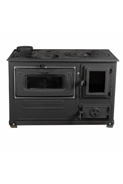 Golden Fish Sobă pe lemne Fantazia Lux 6,7 kW, coș de fum stânga