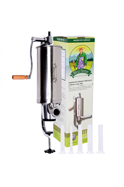 Golden Fish Masina de carnati 4 kg vertical PRO, 5 palnii (10,17,21,25,29)