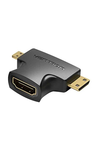 Vention HDMI adapter socket - micro HDMI plug and mini HDMI plug black AGFB0