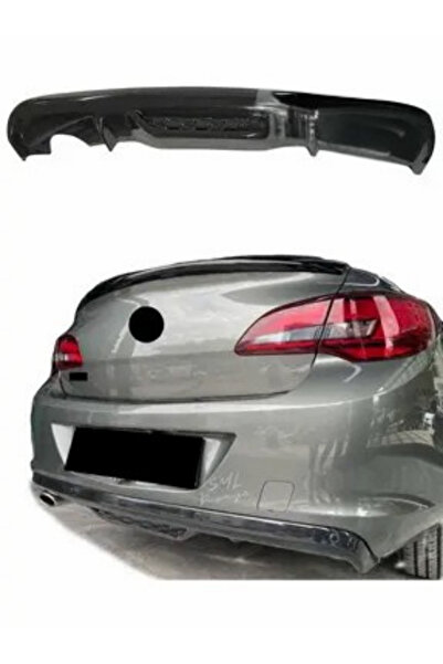 TÜRKSET Opel Astra J Sedan 2013 Sonrası Arka Tampon Eki - Difüzör (Plastik) (...