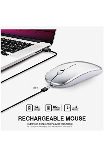 VU-TEK Mouse Wireless Dual mode Bluetooth + WIFI reincarcabil