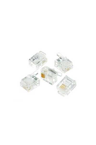 OEM RJ11 4/6 (6P4C) modular telephone jack for flat cable