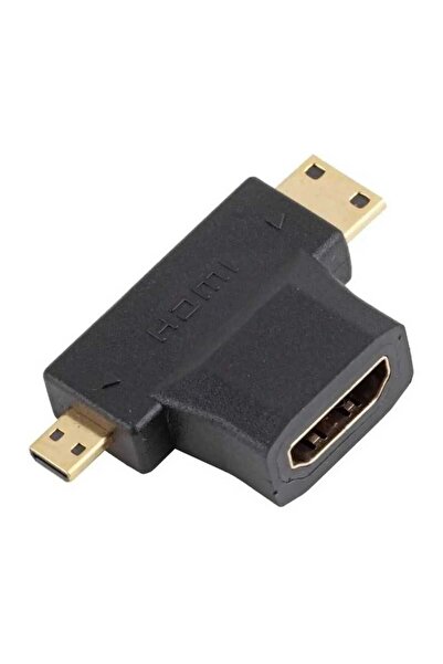 Akyga Adaptor HDMI V1.4 mama - tata micro HDMI si tata mini HDMI AK-AD-23