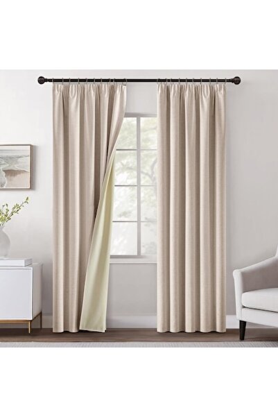 TIANSHU Set 2 Draperii Blackout Bej 260 x 140 cm - CN