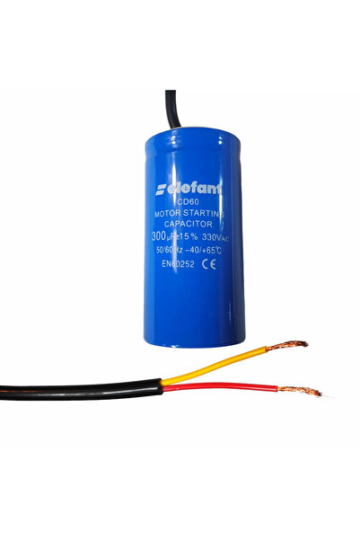 brg Wirewound capacitor CD60 300µF 50x100mm 330V, Elefant