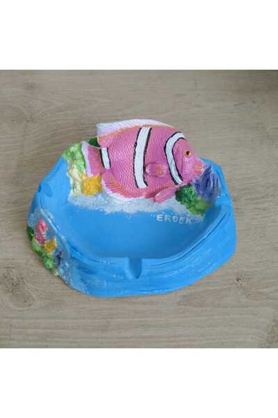 Yıldız İskandinav Sea-Themed Handmade Style Fish Ashtray..Sea Concept.