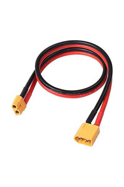 OEM Set prelugitor mufa XT60 tata mama cu cablu siliconic 12AWG 50cm max 30A 500V