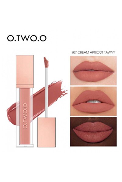 o.two.o Matte Liquid Lipstick Waterproof 07 Cream Apricot Tawny - 5g
