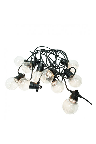 Flippy Instalație de Crăciun, 5 M, 10 LED-uri, alb cald, model cu bec, liniar...