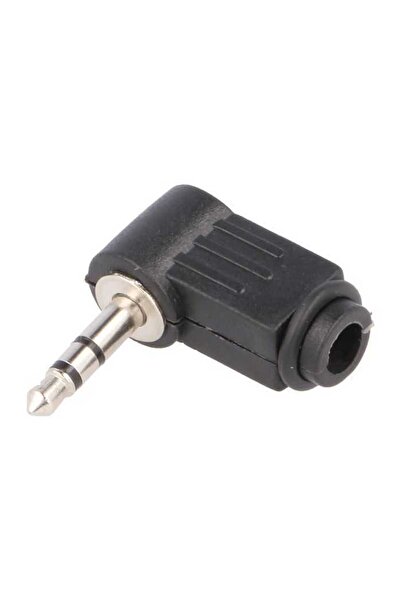 OEM 3.5 mm stereo male jack plug at 90 degrees on cable JC-023