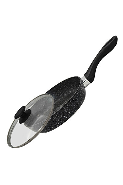 Green Point Deep frying pan with lid GP-34228, marble coating, 28cm