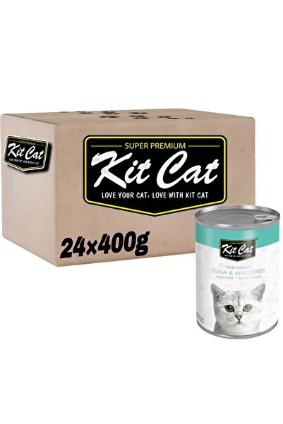Kit Cat (24 عبوة) طعام قطط رطب بنكهة التونة والماكريل للقطط الصغيرة والكبيرة ...