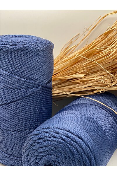 Fiolimore 2`li Paket Polyester Makrome İp (400 Gram-460 Metre) No:4 Çanta İpi Supla İpi A Kalite