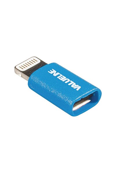 VALUELINE Adaptor iPhone Lightning tata - micro USB mama albastru