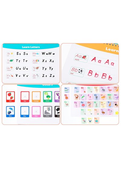 OEM Busy Book prescolari, 28 pagini, stickere reutilizabile si 2 markere incluse