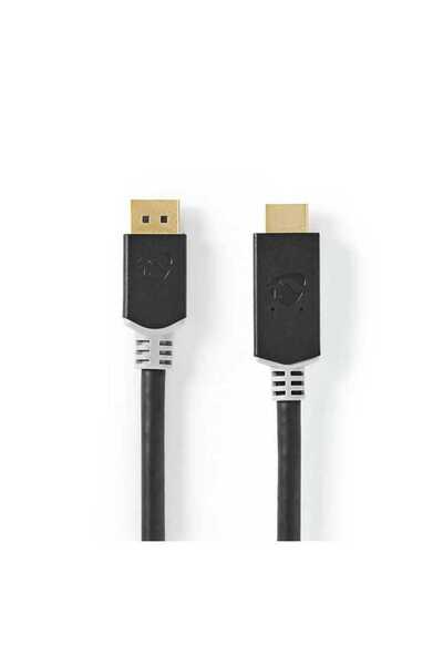 Nedis Cablu DisplayPort v1.4 - HDMI 4K 60Hz 2m aurit antracit