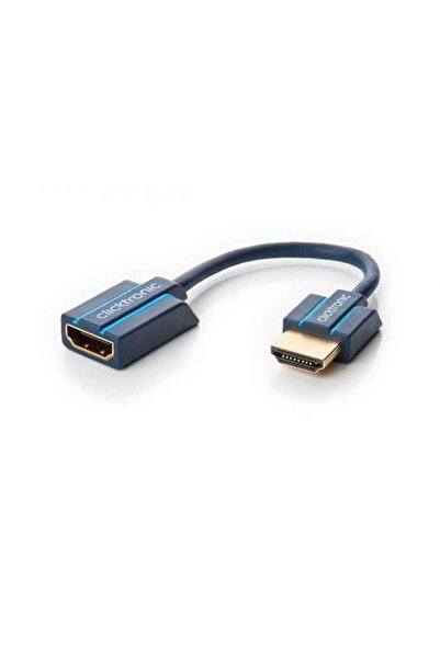 CLICKTRONIC Adaptor prelungitor HDMI mama-tata 10cm OFC cupru 3D Ultra HD 4K 60Hz