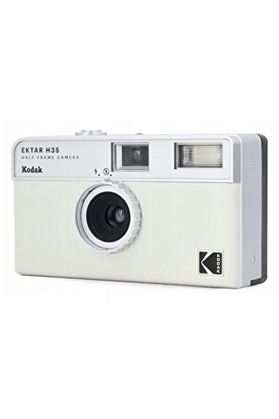 Kodak Analog Camera EKTAR H35 for 35mm Film, Half Frame, White-Grey