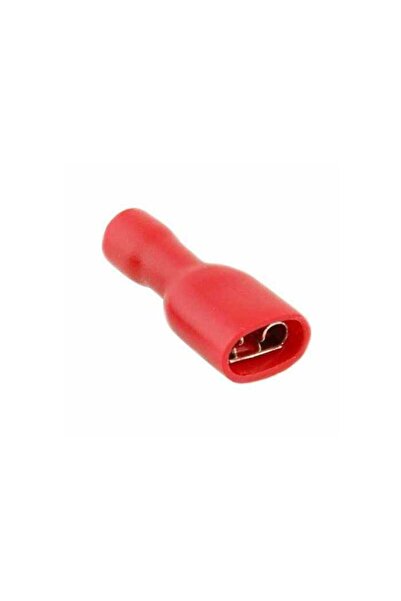 Şafak FFD-1638 Papuc auto mama 6.35mm rosu complet izolat 0.5-1.5mm2/0.8x6.35mm Safak FFD-1638