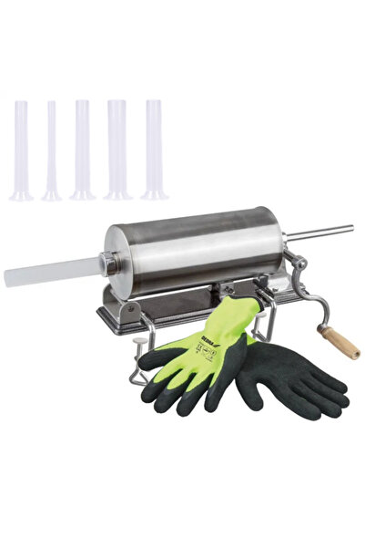 BEM Mașină de umplut cârnați 3 kg orizontală cu blat + Mănuși