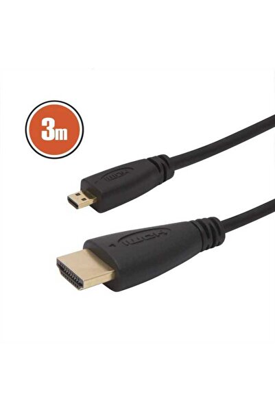 DELIGHT Cablu micro HDMI - HDMI 3m 1080p 10.2Gbps 30AWG placat cu aur 20425