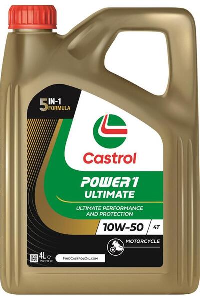 CASTROL Ulei de motor pentru motociclete POWER1 Ultimate 4T 10W-50, 4 litri, complet sintetic