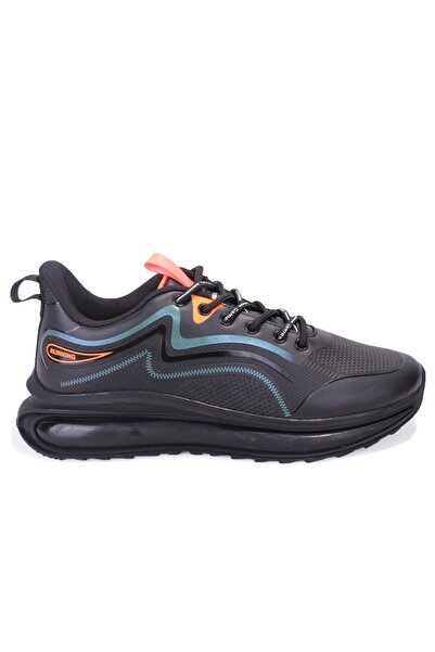 GAMELU 25Km Crazy Black Orange Orthopedic Daily Men's Sports Shoes