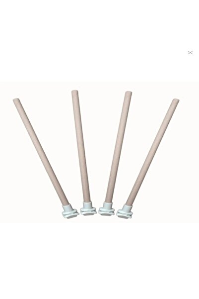 Ankara Yem Evi أعمدة قفص الزعرور 40 سم مع رؤوس بلاستيكية، قطعتان