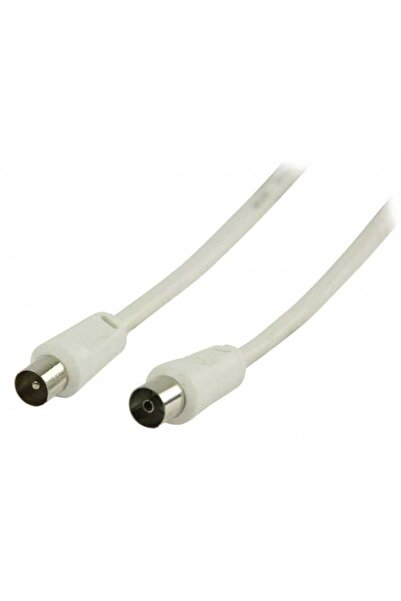 VALUELINE Коаксиален кабел за антена мъжки - женски коаксиален 3 м бял двойно...