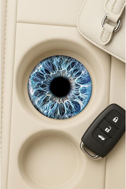 Cekuonline سجادة مانعة للانزلاق للسيارة/داخل السيارة بنمط عيون المحيط مقاس 7×...