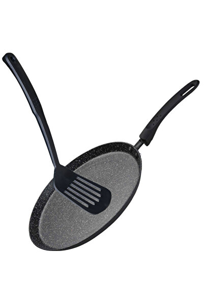 Green Point Tigaie clatite cu spatula GP-35022, acoperire din marmura, 22cm