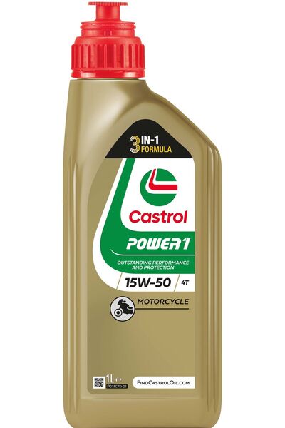 CASTROL POWER1 4T 15W-50 semi-synthetic engine oil, 1 liter