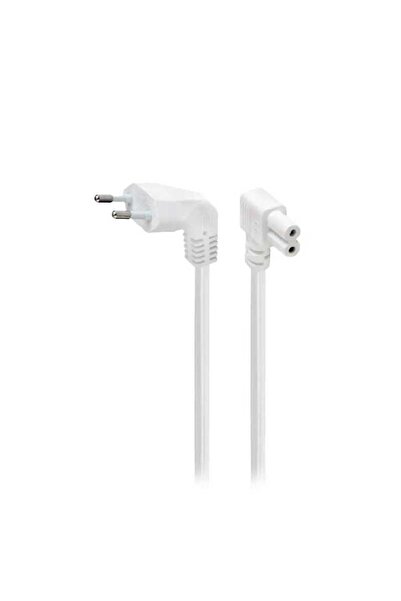 Gembird Euro power cable 90 degrees 2.5m white PC-184L-VDE-2.5M-W