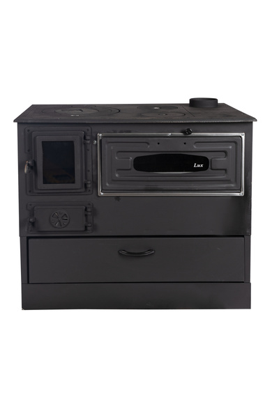 micul fermier Sobă pe lemne Grand Fantazia Lux 9kW, coș de fum dreapta