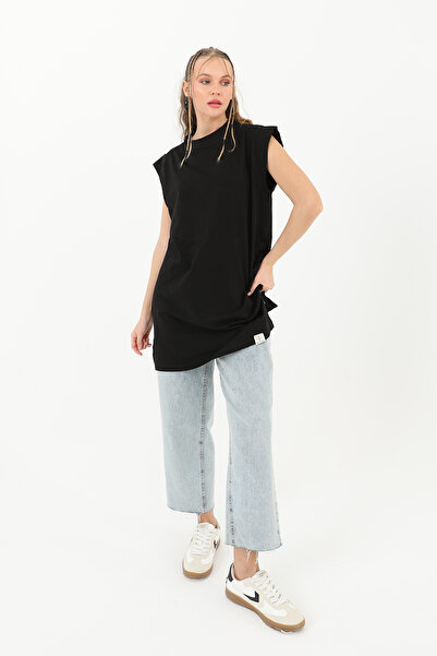 Modamorfo Women's Basic Sleeveless T-Shirt - 30725Tun