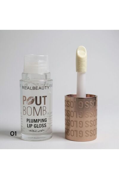 real beauty ملمع الشفاه الممتلئ رقم 01